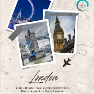 A vibrant collage featuring London’s iconic landmarks, including the London Eye, Big Ben, and Tower Bridge, capturing the essence of the city's history and modern charm.