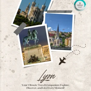 Scenic view of Lyon featuring the Basilica of Notre-Dame de Fourvière, the Saône River, and the charming Old Town.