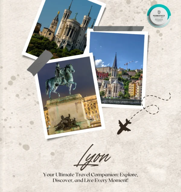 Scenic view of Lyon featuring the Basilica of Notre-Dame de Fourvière, the Saône River, and the charming Old Town.