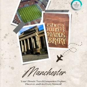 Manchester’s dynamic skyline featuring historic architecture, modern buildings, and the famous football culture in the UK.