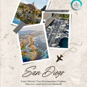 A sun-kissed coastal view of San Diego showcasing its famous beaches, Gaslamp Quarter, and Balboa Park.