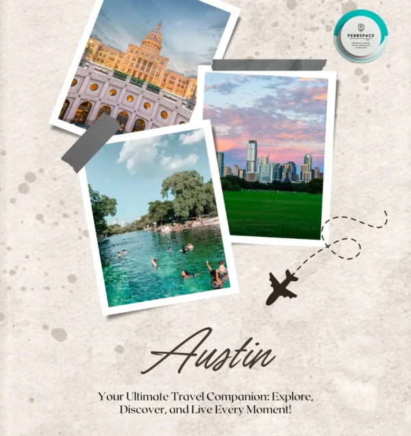 A dynamic view of Austin, Texas, featuring the vibrant live music scene, the Texas State Capitol, and Lady Bird Lake.