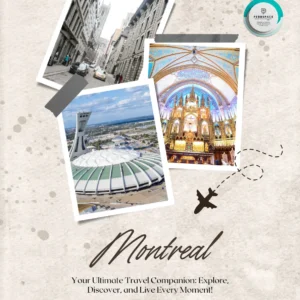 A cultural mix of Montreal’s old town, Notre-Dame Basilica, and the bustling streets filled with art and culture.