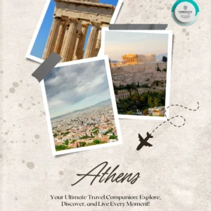 Collage of ancient ruins and cityscape of Athens, featuring the Acropolis and traditional Greek architecture