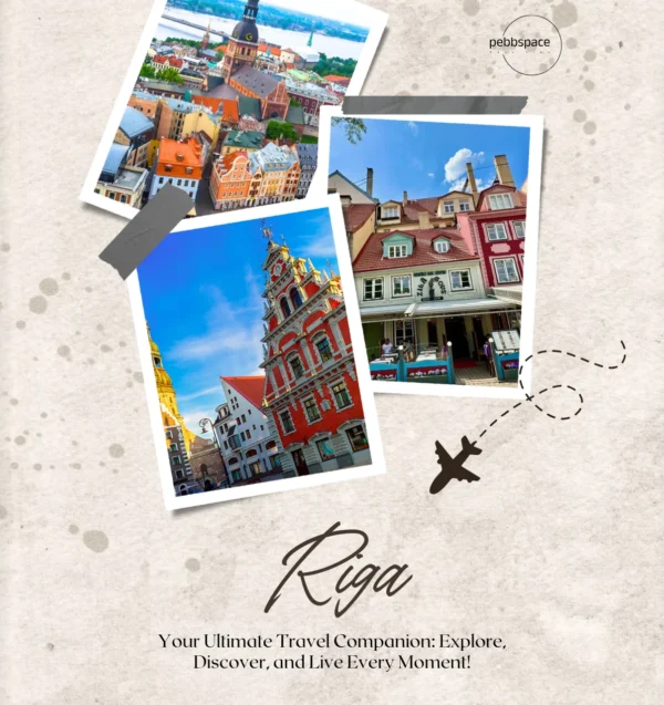 Riga city highlights with Art Nouveau buildings and cobblestone streets in Latvia